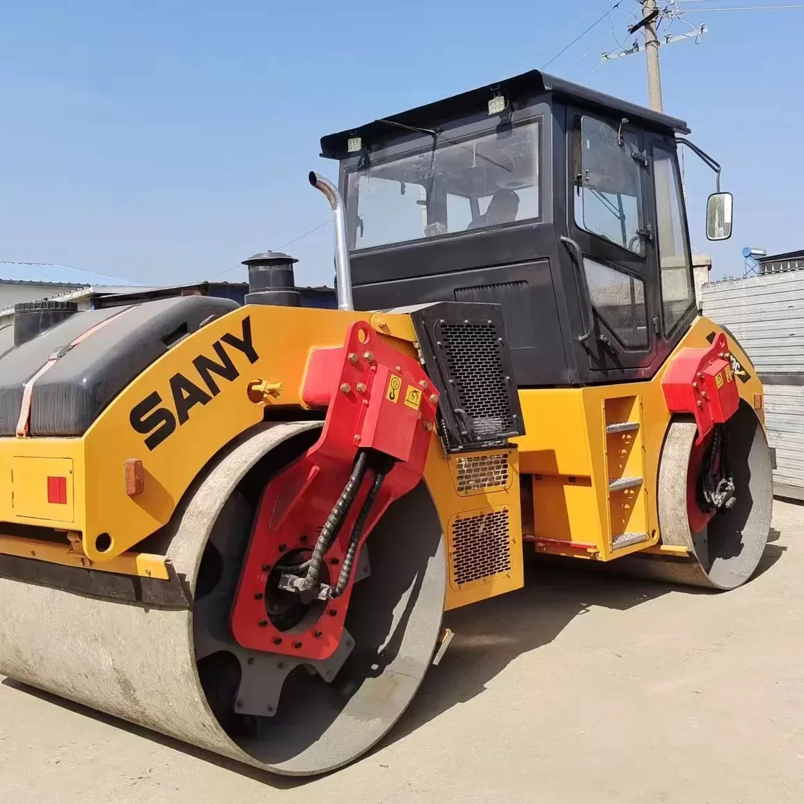 gebrauchte sany doppeltrommel-straßenwalze yzc13c straßenbaumaschine