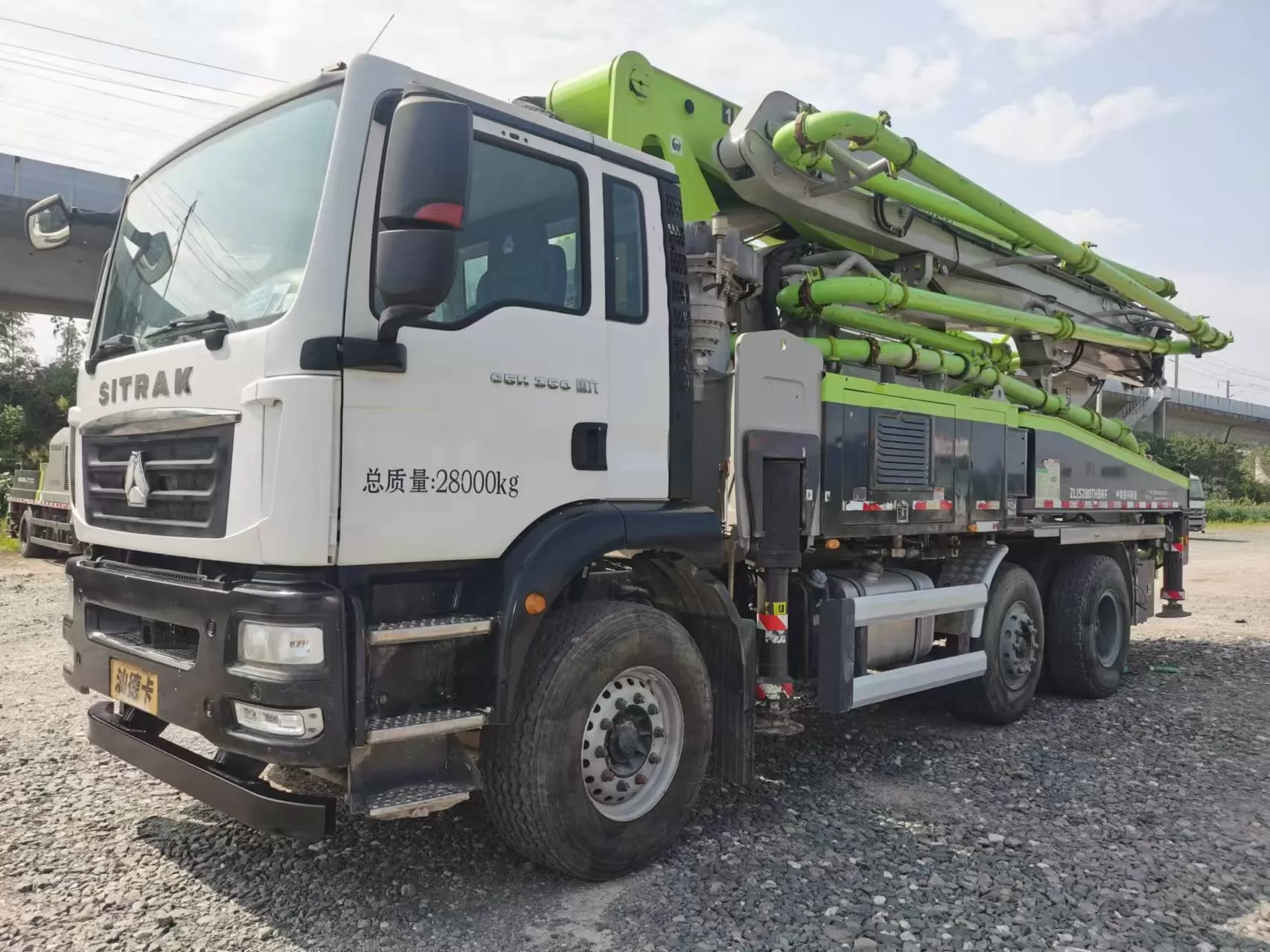 2022 zoomlion boom pump 40m lkw-betonpumpenwagen auf sitrak-chassis