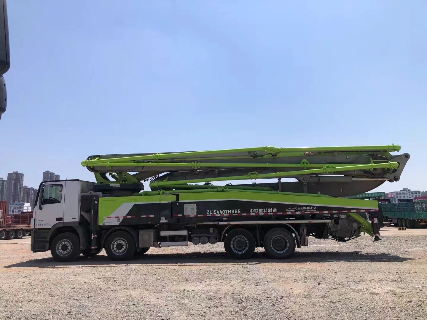 2019 zoomlion boom pump 56m lkw-betonpumpenwagen auf benz-chassis