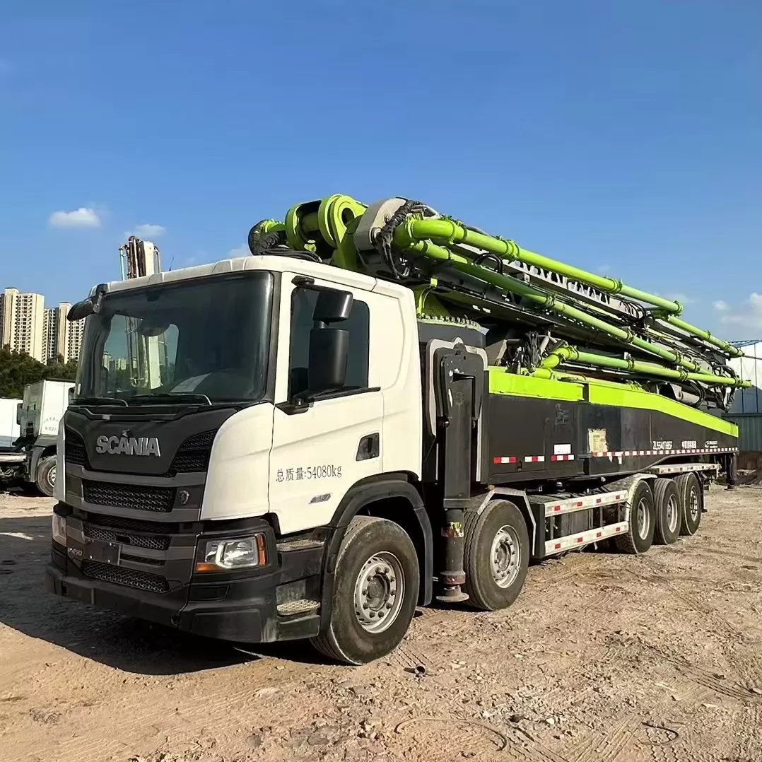 hochwertiger 2021 zoomlion auslegerpumpen-lkw-betonpumpenwagen 67 m auf scania-chassis