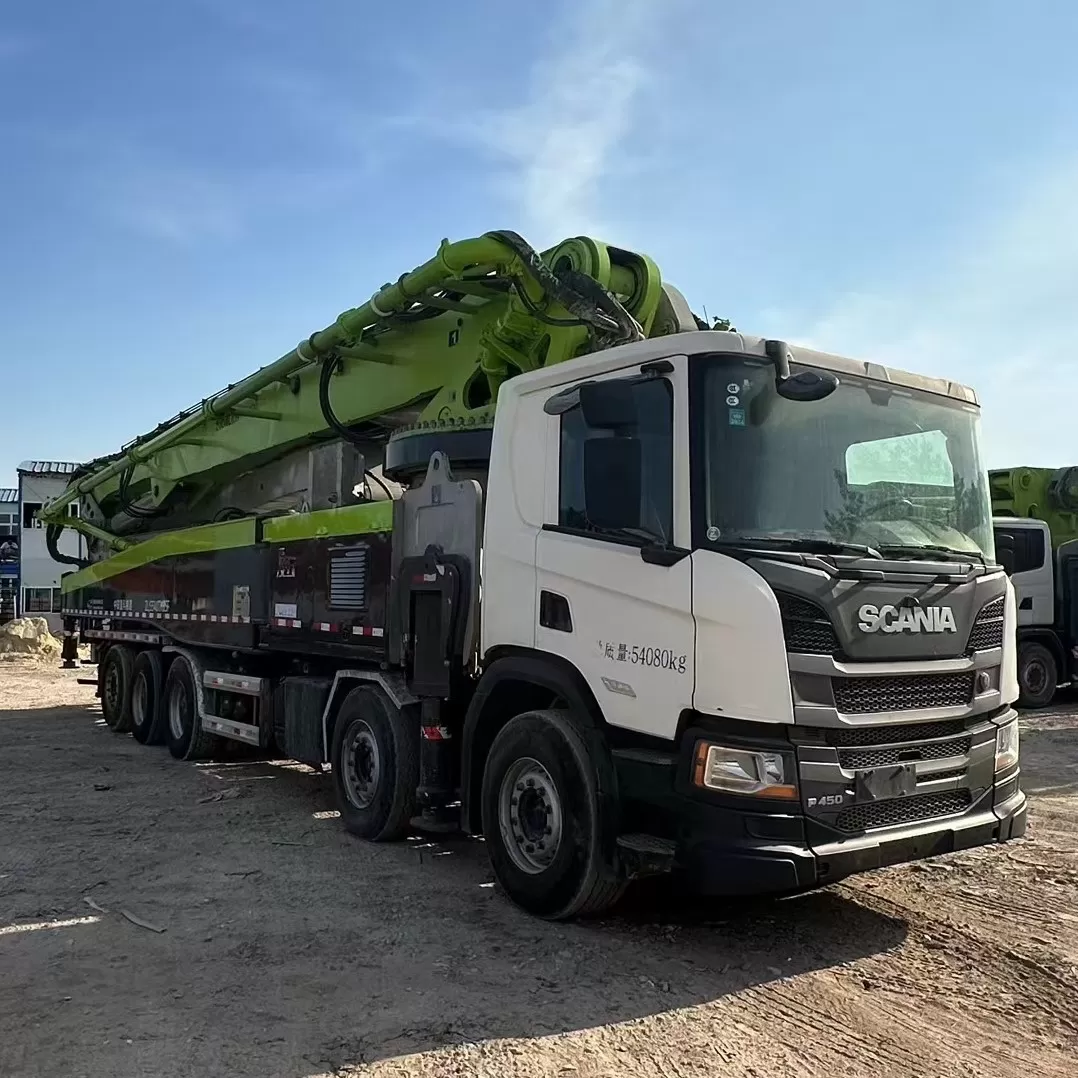 hochwertiger 2021 zoomlion auslegerpumpen-lkw-betonpumpenwagen 67 m auf scania-chassis