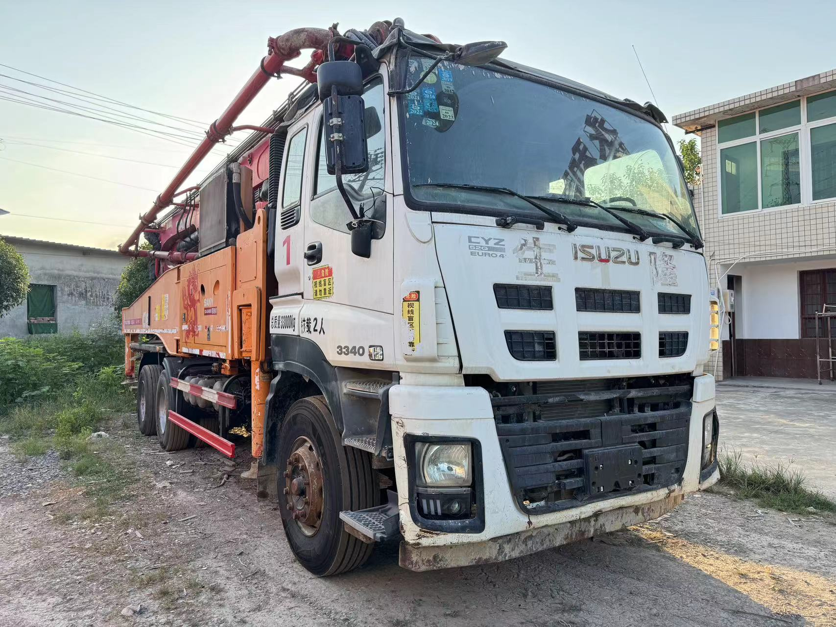 2015 sany boom pump 47m lkw-betonpumpenwagen auf isuzu-chassis