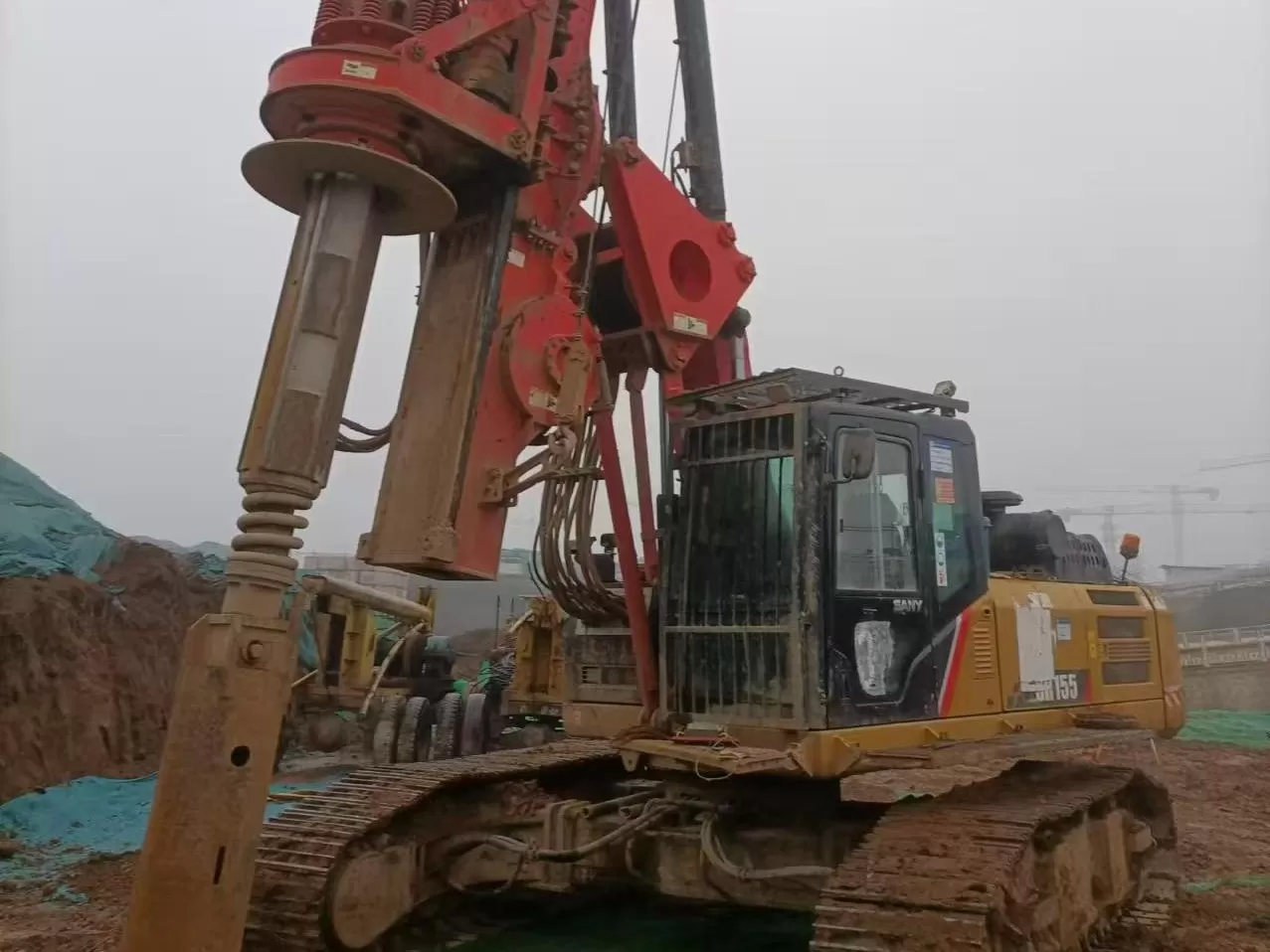 2019 sany piling machinery sr155 bagger-rotationsbohrgerät für fundamentbohrer