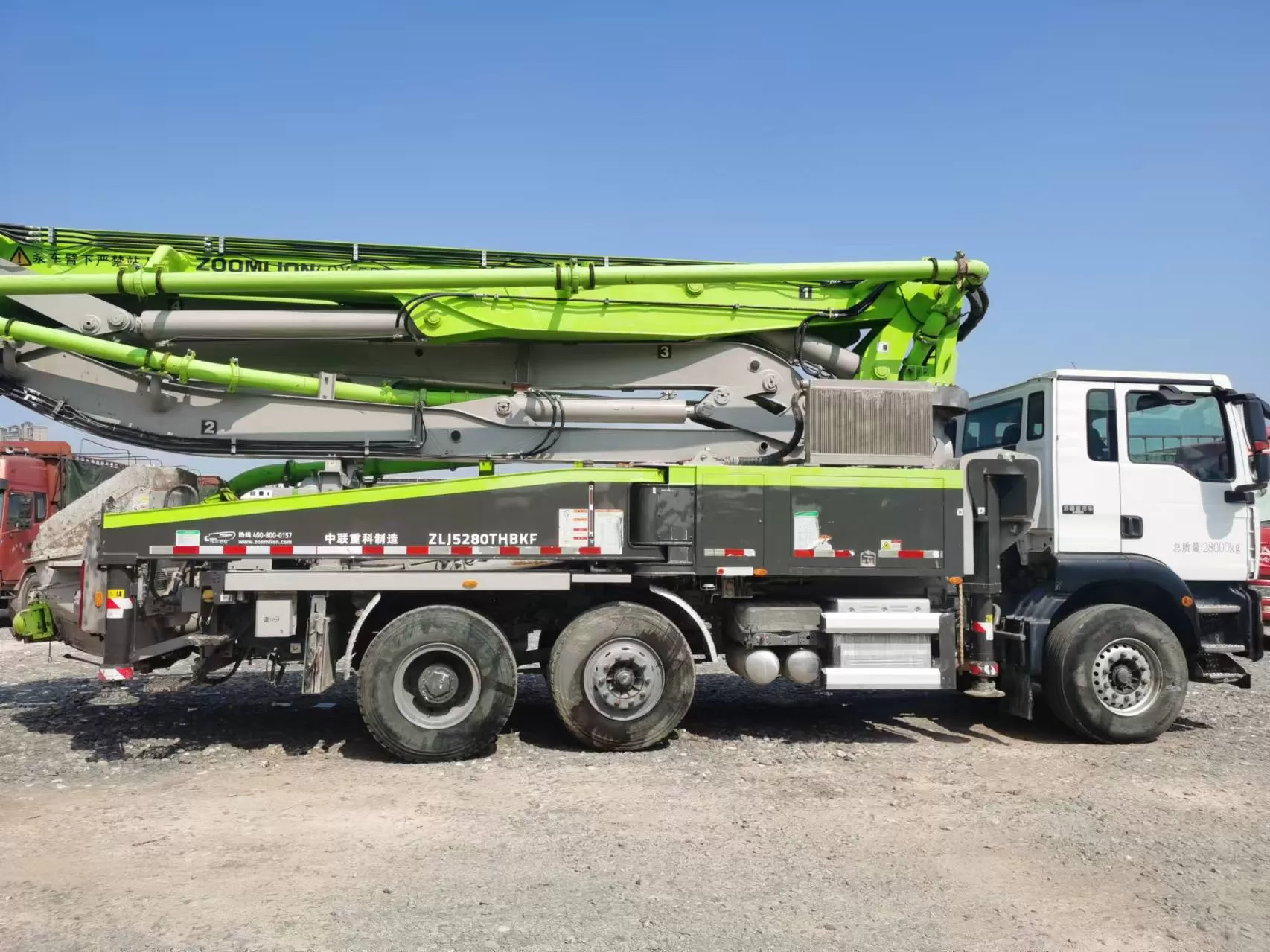 2022 zoomlion boom pump 40m lkw-betonpumpenwagen auf sitrak-chassis