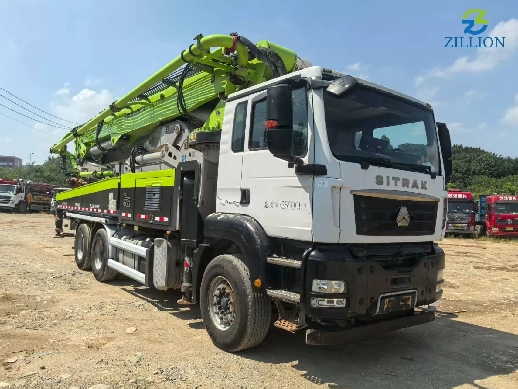 Zoomlion Boom Pump 50 m LKW-Betonpumpenwagen auf Sitrak-Chassis
